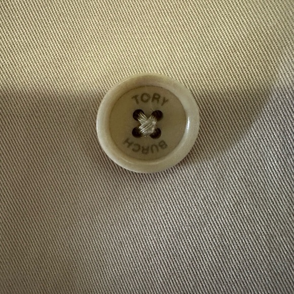 Tory Burch Beige Tan Trench Coat Size 12 - Picture 5 of 14